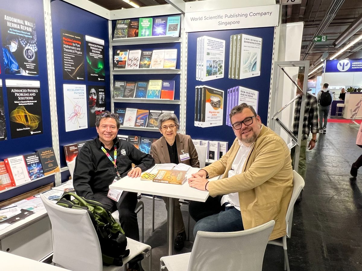 Encontros com World Scientific Publishing, Lynne Rienner Publishers e Bibliomanager durante a Frankfurt Book Fair 2026.