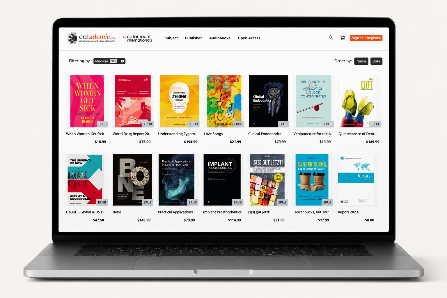 Tienda virtual Catademic